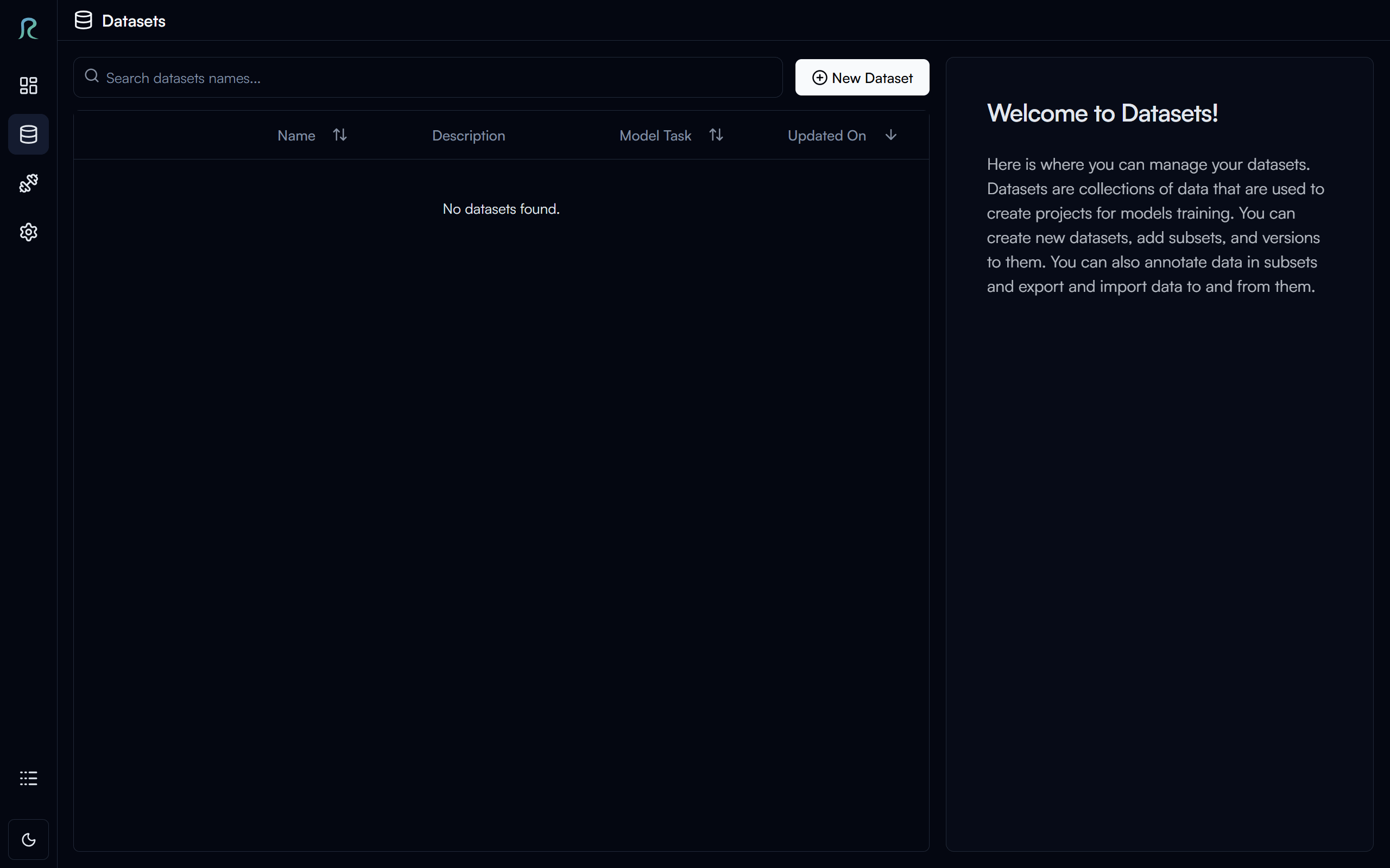 Dataset page