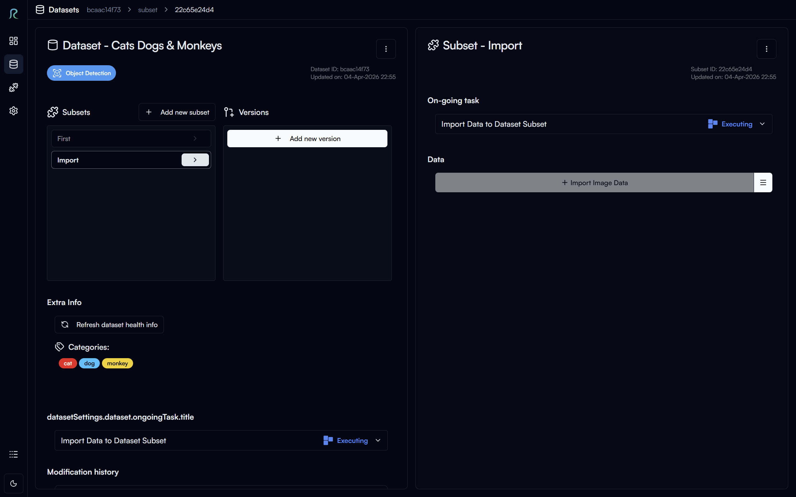 Importing annotation