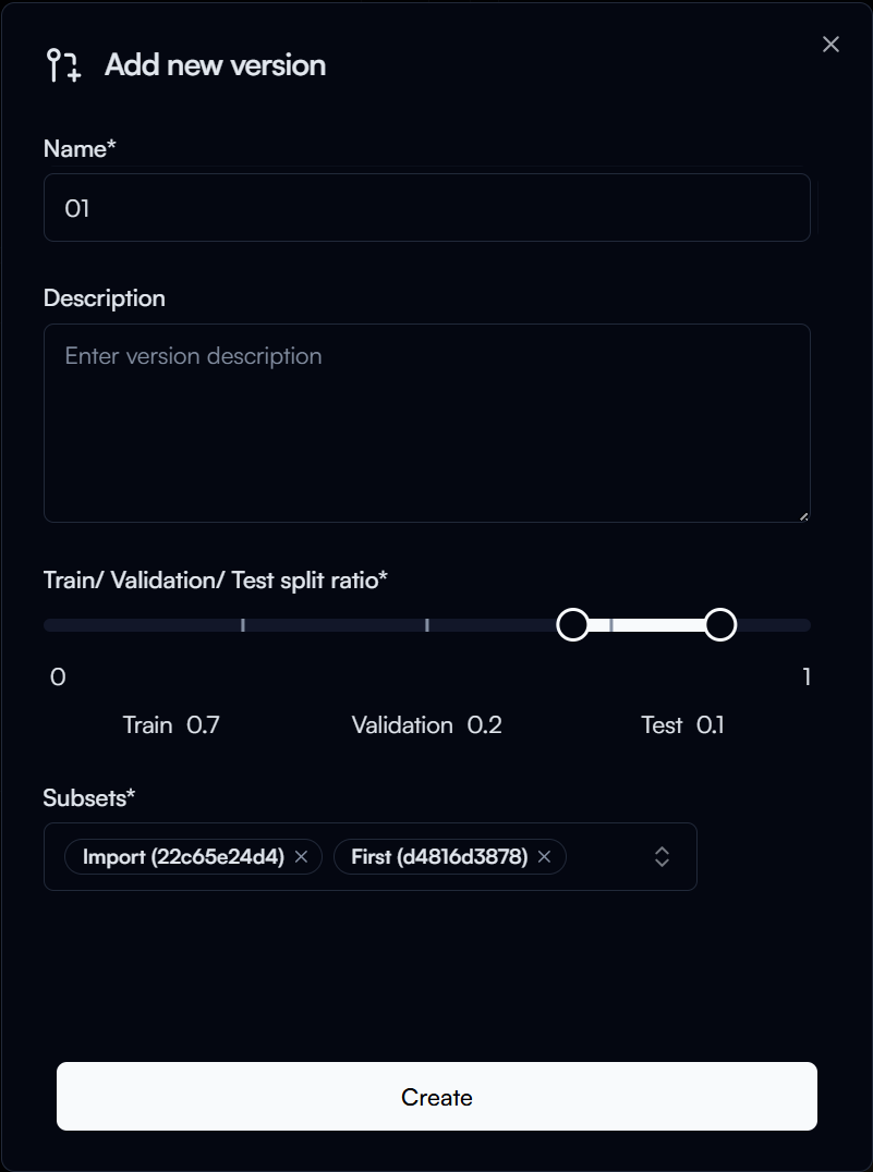 Dataset version