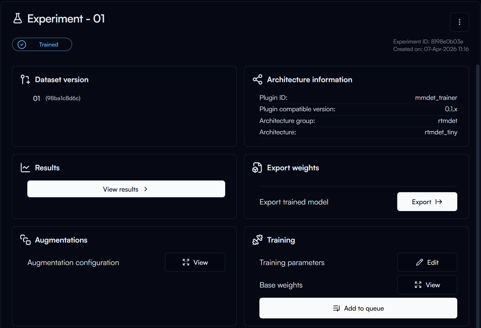 Export Model