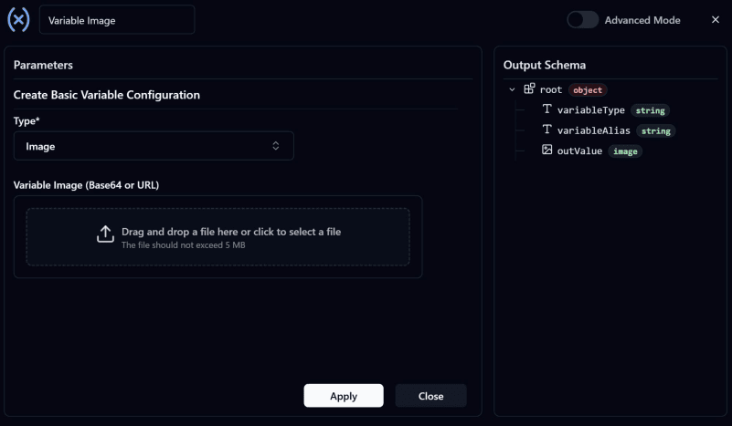 Build Variable Node