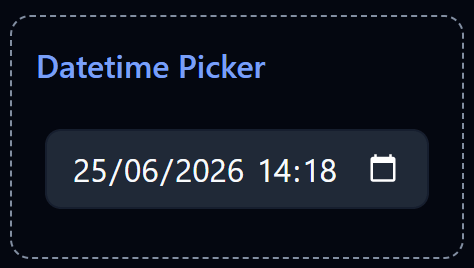 Datetime Picker on Dashboard