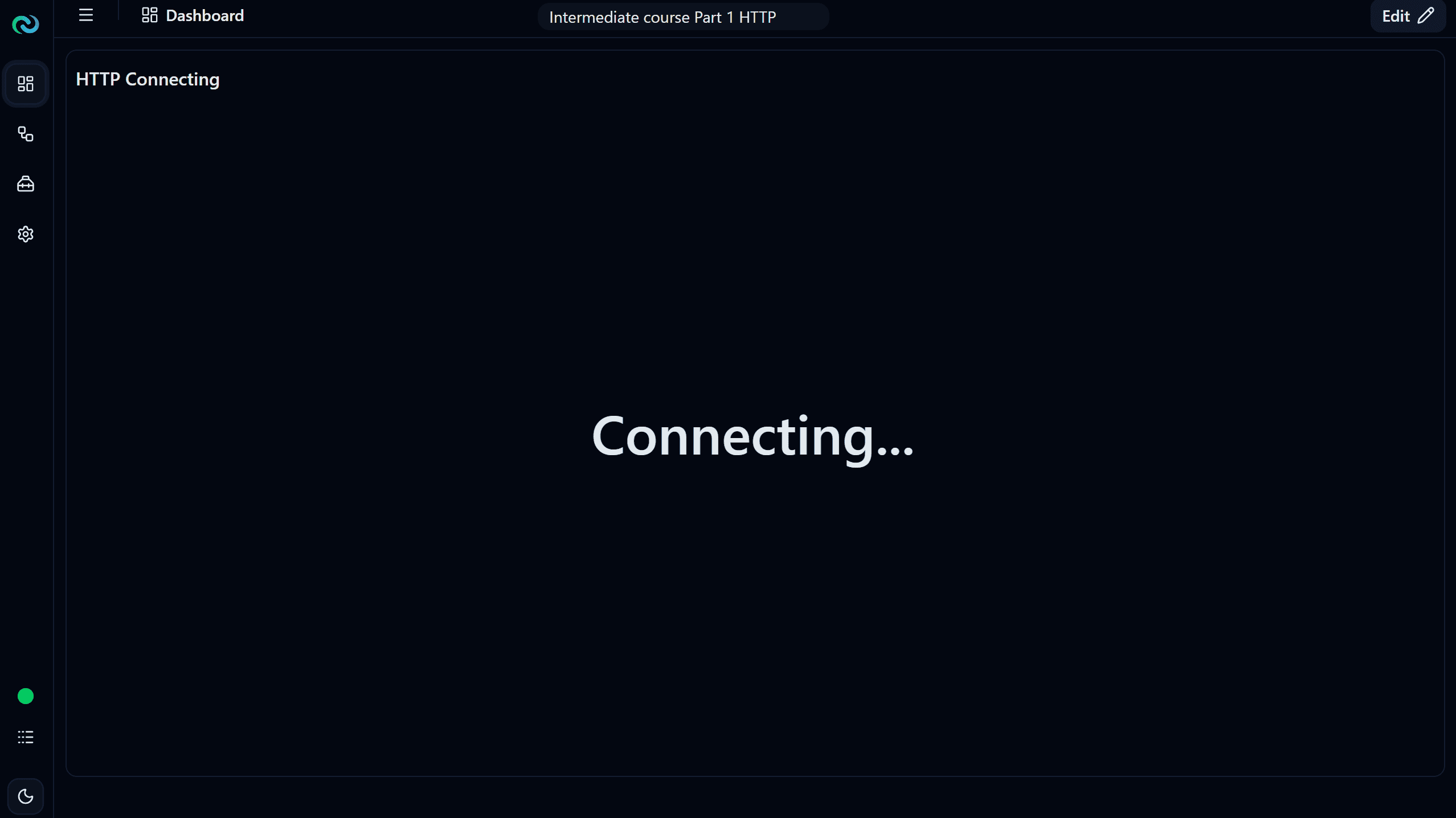 Dashboard Connecting