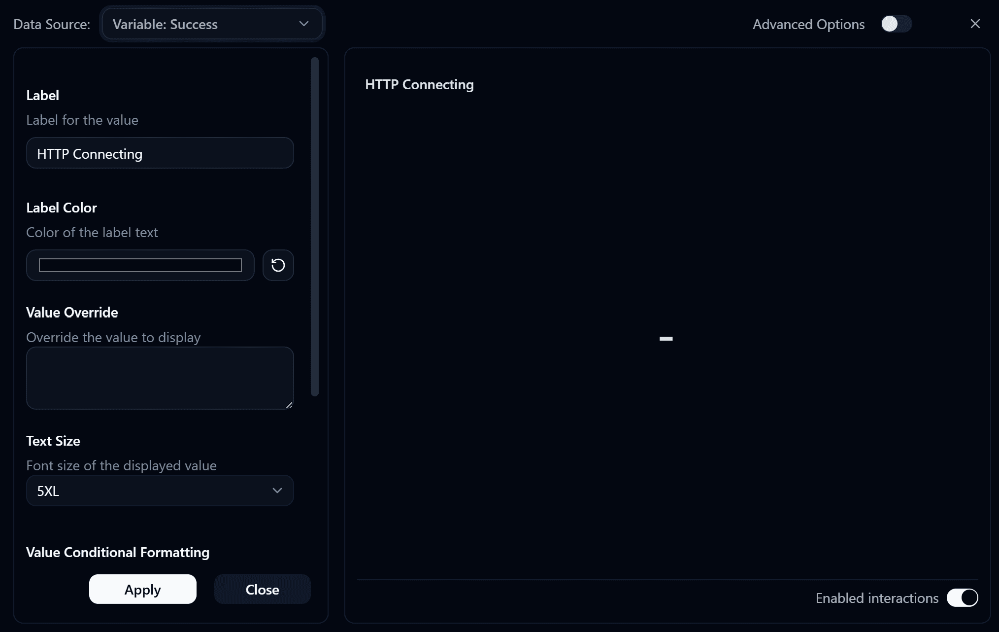Dashboard Widget Setting