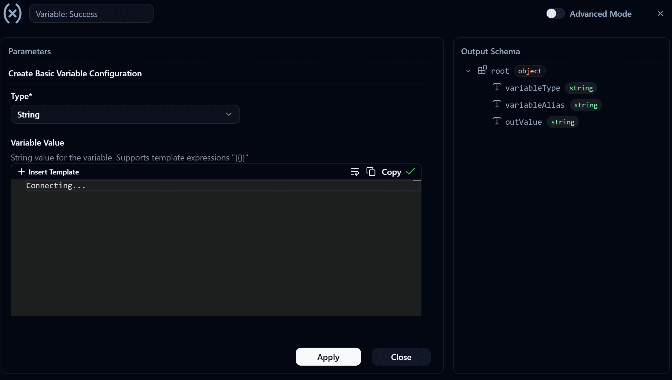 Variable Create Node