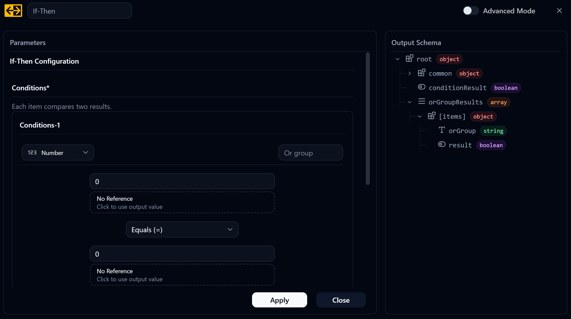 If-Then Node Config