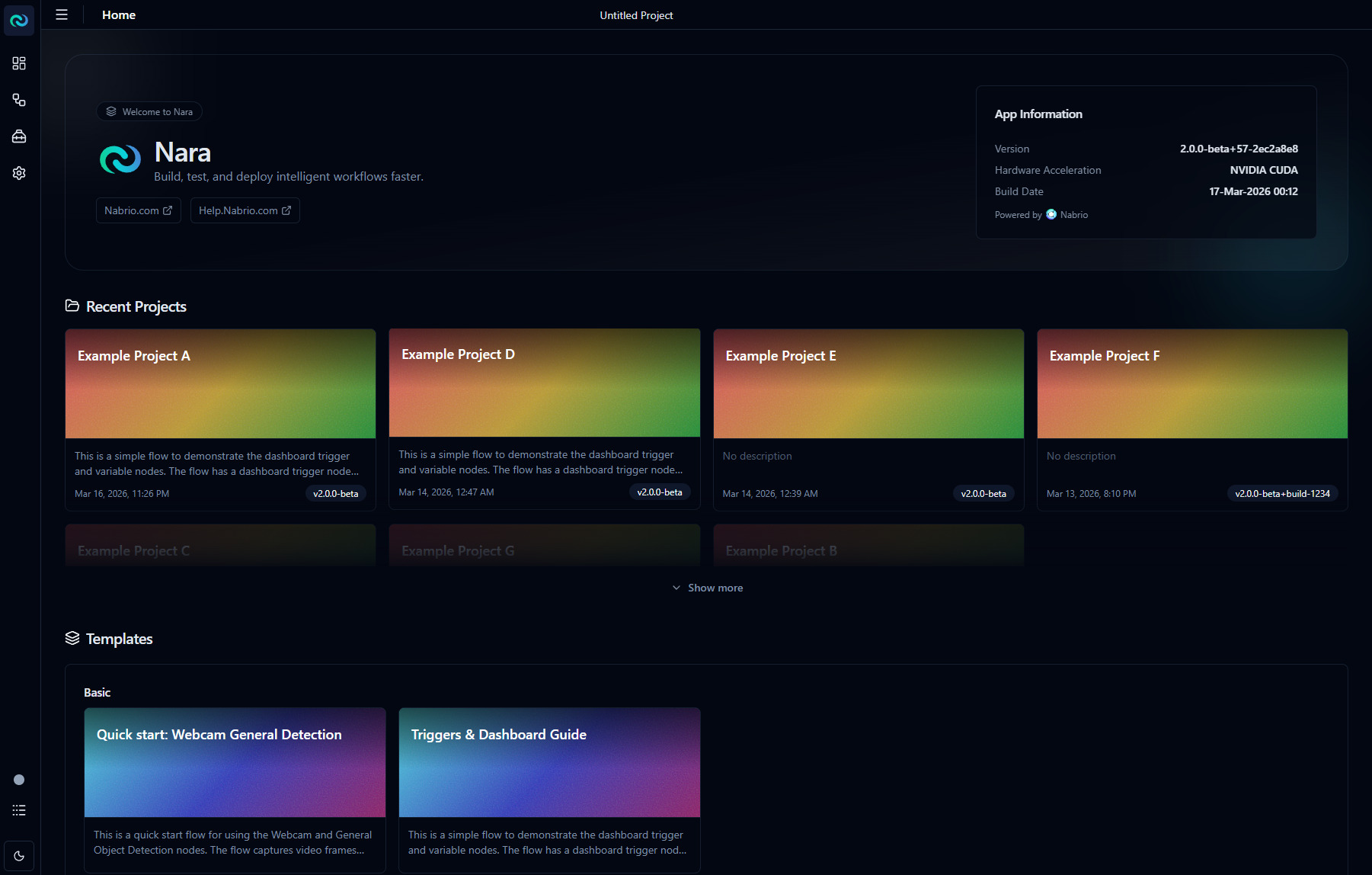 Nara project page