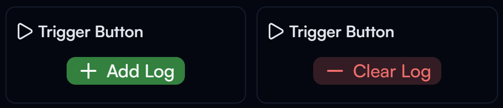Trigger Button widget on the Dashboard